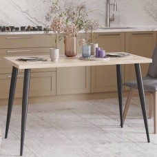 Кухонний стіл Марсель 30 Ferrum-decor 75x120x70 Чорний метал ДСП Дуб Сан-Марино 32 мм (FRD-106692)