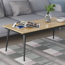 Стіл трансформер журнальний Dandi Small Ferrum-decor 45x120 160)x70 Чорний метал ДСП Дуб Артизан 16 мм (FRD-106800)
