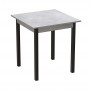 Стол кухонный Ferrum-decor Диего 75x70x70 Черный ДСП Бетон 16мм (FRD-105575)