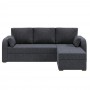 Кутовий диван ортопедичний Мекко Wilson 1950*1450 Gold IV категорія Bestseller Dark Grey (MEK-161530)