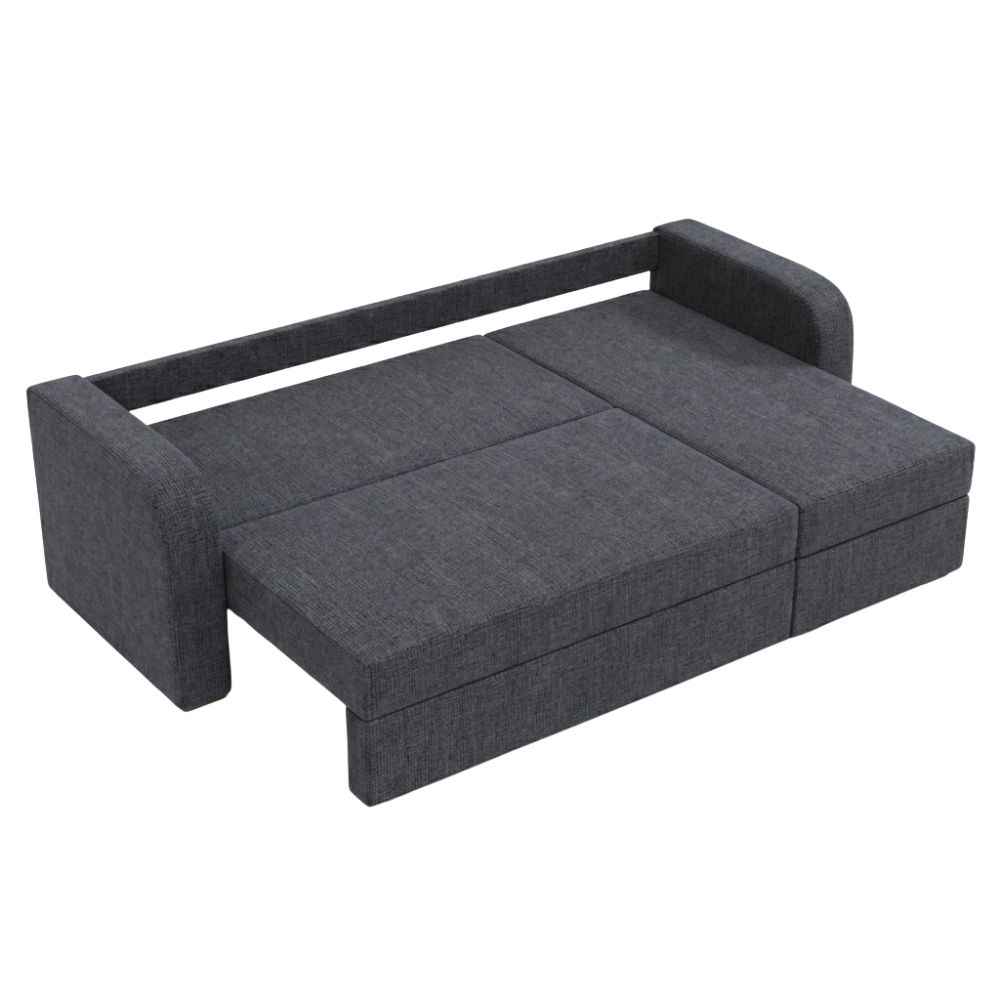 Кутовий диван ортопедичний Мекко Wilson 1950*1450 Gold IV категорія Bestseller Dark Grey (MEK-161530)