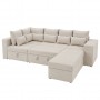 Кутовий ортопедичний диван Мекко Chester II 3400х1800 + пуф 1340х680 Bonel Standart Hard Plus IV категорія Bestseller Bone (MEK-161700)
