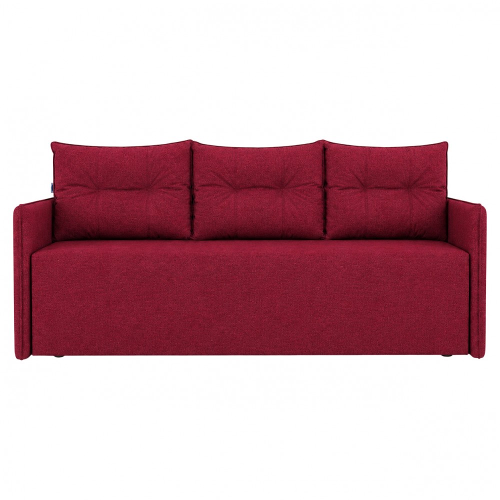 Диван розкладний ортопедичний Мекко Erne 2060х950мм Bonel Standart Hard Plus III категорія Austin 8 Ruby Red (MEK-161490)
