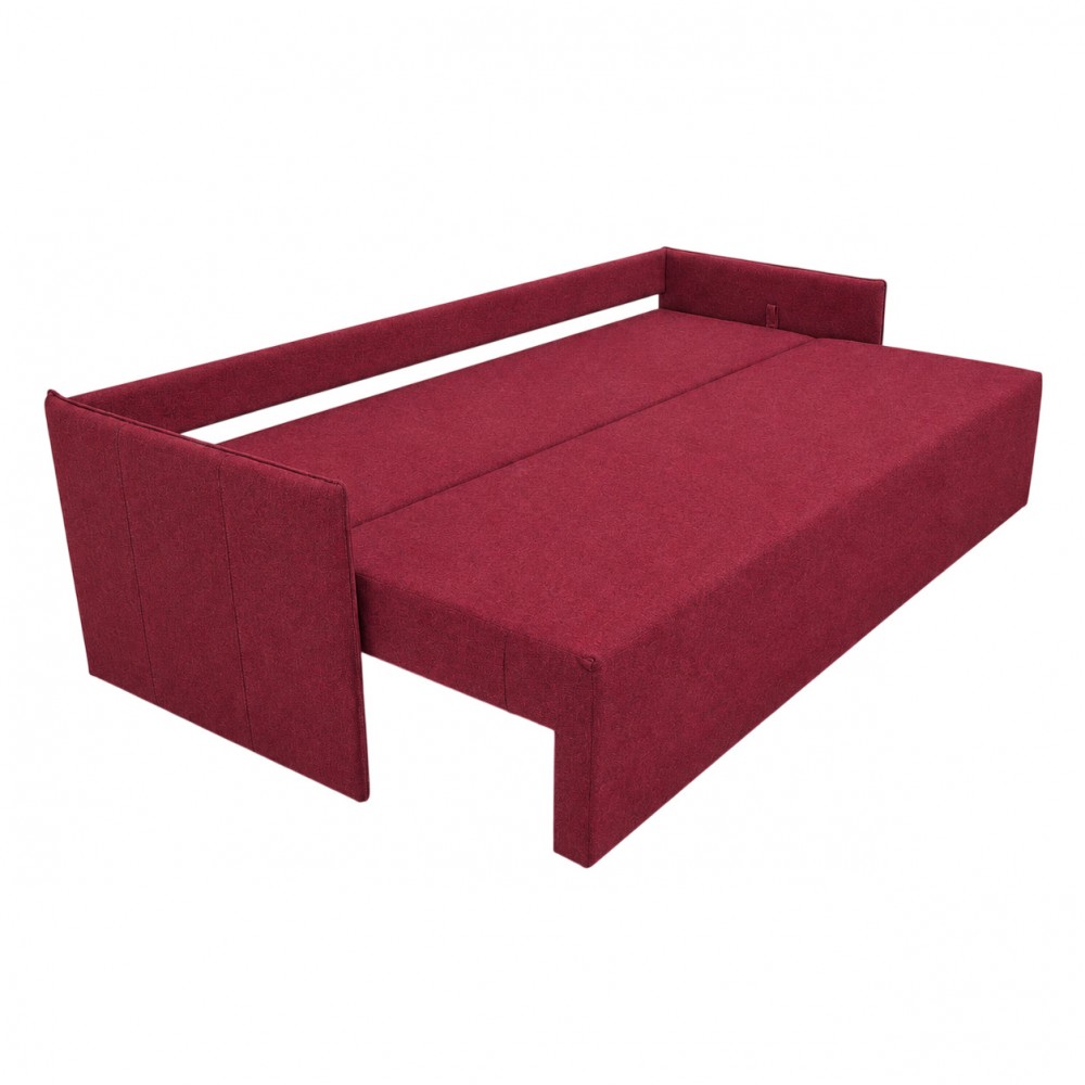 Диван розкладний ортопедичний Мекко Erne 2060х950мм Bonel Standart Hard Plus III категорія Austin 8 Ruby Red (MEK-161490)