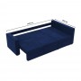 Кутовий ортопедичний диван Мекко Lincoln 2400*1500 Pocket Spring Cocos I категорія Riviera 078 (MEK-161280)