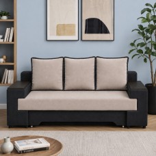 Ортопедичний диван-трансформер Мекко Original 2250*960 мм Pocket Spring Cocos II категорія Allure Premium Beige/Graphite (MEK-161260)