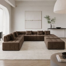 Кутовий диван Мекко Paradise 3500*3500 Perfect IV категорія Bestseller Latte (MEK-161510)