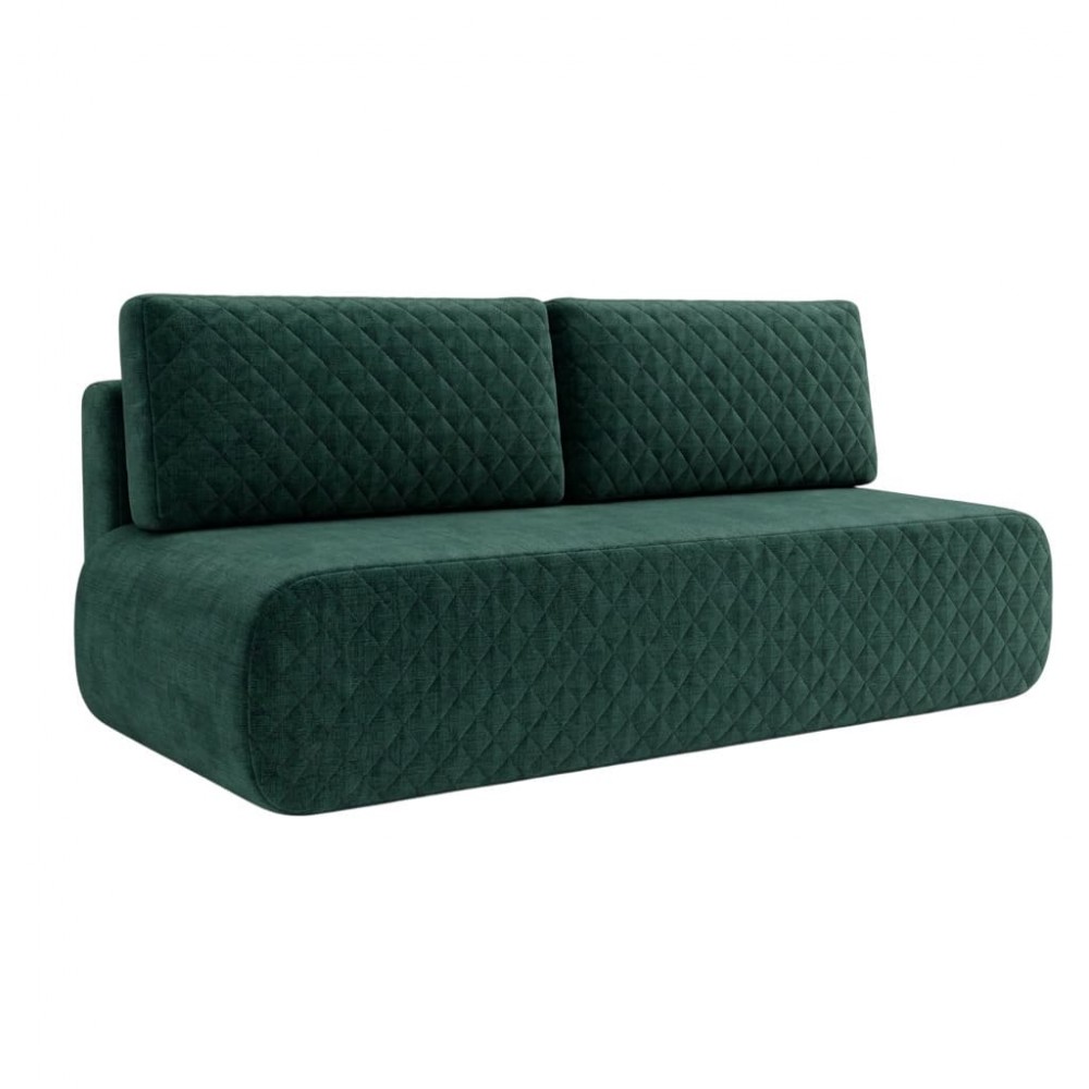 Ортопедичний диван Мекко Polo 2080*860 Bonel Standart Hard Plus IV категорія Bestseller Emerald (MEK-161069)