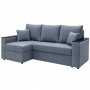 Кутовий ортопедичний диван Мекко Senator 2500x1500 Gold IV категорія Bestseller Blue Fog (MEK-161750)