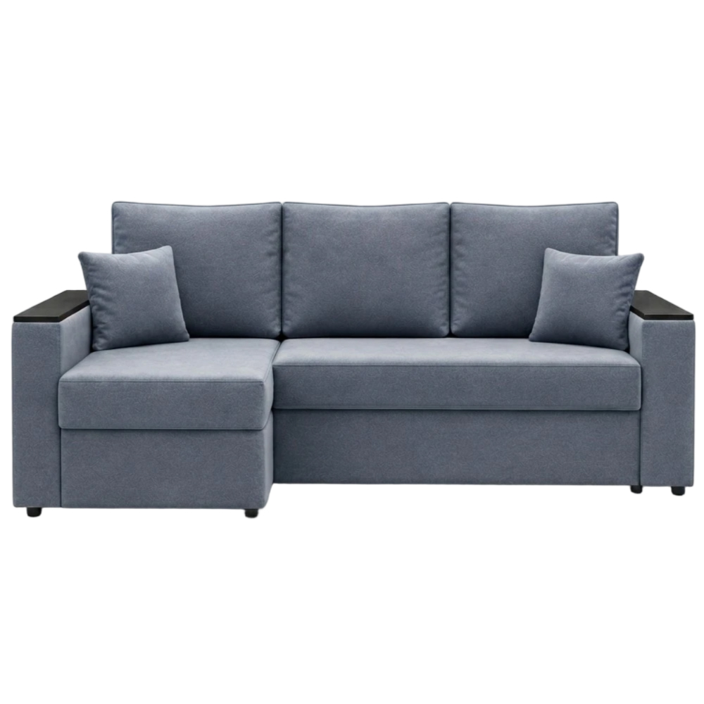 Кутовий ортопедичний диван Мекко Senator 2500x1500 Gold IV категорія Bestseller Blue Fog (MEK-161750)