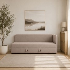 Диван-ліжко ортопедичне Мекко Verto 1970*850 Bonel Standart Hard Plus II категорія Allure Premium Off White (MEK-161380)
