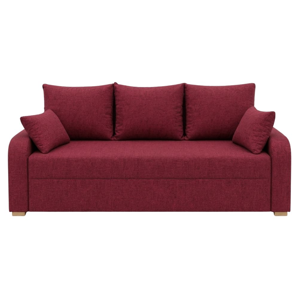 Ортопедичний диван Мекко Wilson Maxi 2300x1000 Bonel Standart Hard Plus III категорія Austin 8 Ruby Red (MEK-161360)