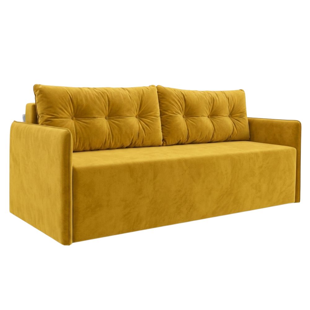 Ортопедический диван Мекко Yes! 2050x860 Pocket Spring Cocos II категория Allure Premium Yellow (MEK-161119)