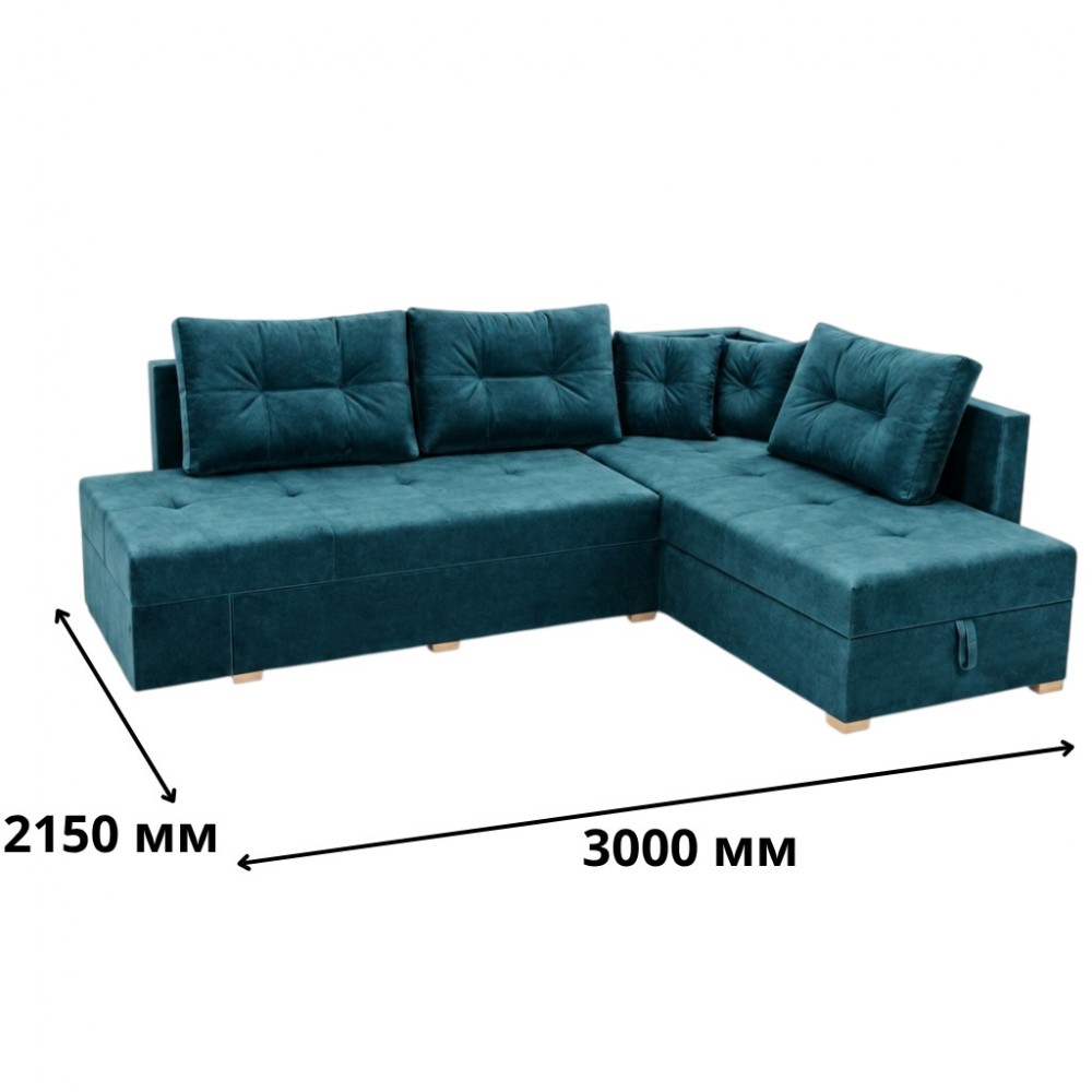 Диван ортопедичний поворотний Мекко Mercury 3000*2150 Pocket Spring Cocos IV категорія Bestseller Terracotta (MEK-161100)
