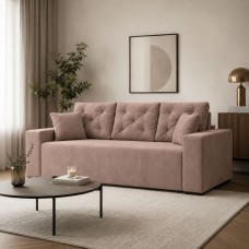 Ортопедичний диван Мекко Bono 2600*960 Pocket Spring Cocos II категорія Allure Premium Rose Beige (MEK-161411)