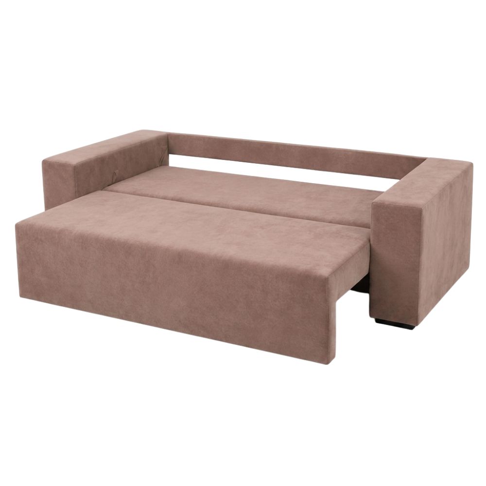 Ортопедичний диван Мекко Bono 2600*960 Bonel Standart Hard Plus II категорія Allure Premium Rose Beige (MEK-161401)