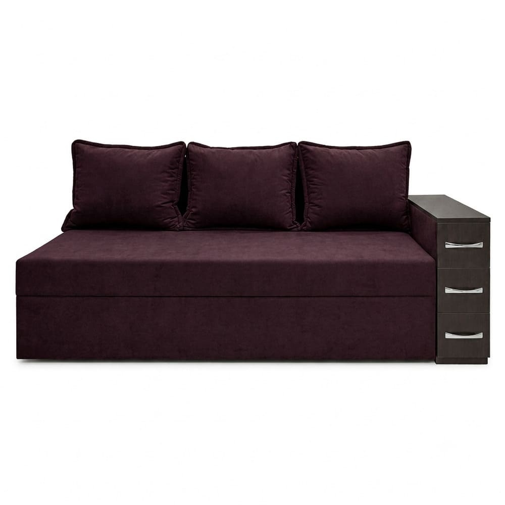 Ортопедичний диван Мекко Compact 2200×960 Lux II категорія Allure Premium Beet (MEK-161621)