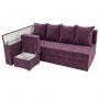 Кутовий ортопедичний диван Мекко Cube 2250×1430 Lux IV категорія Bestseller Plum (MEK-161541)