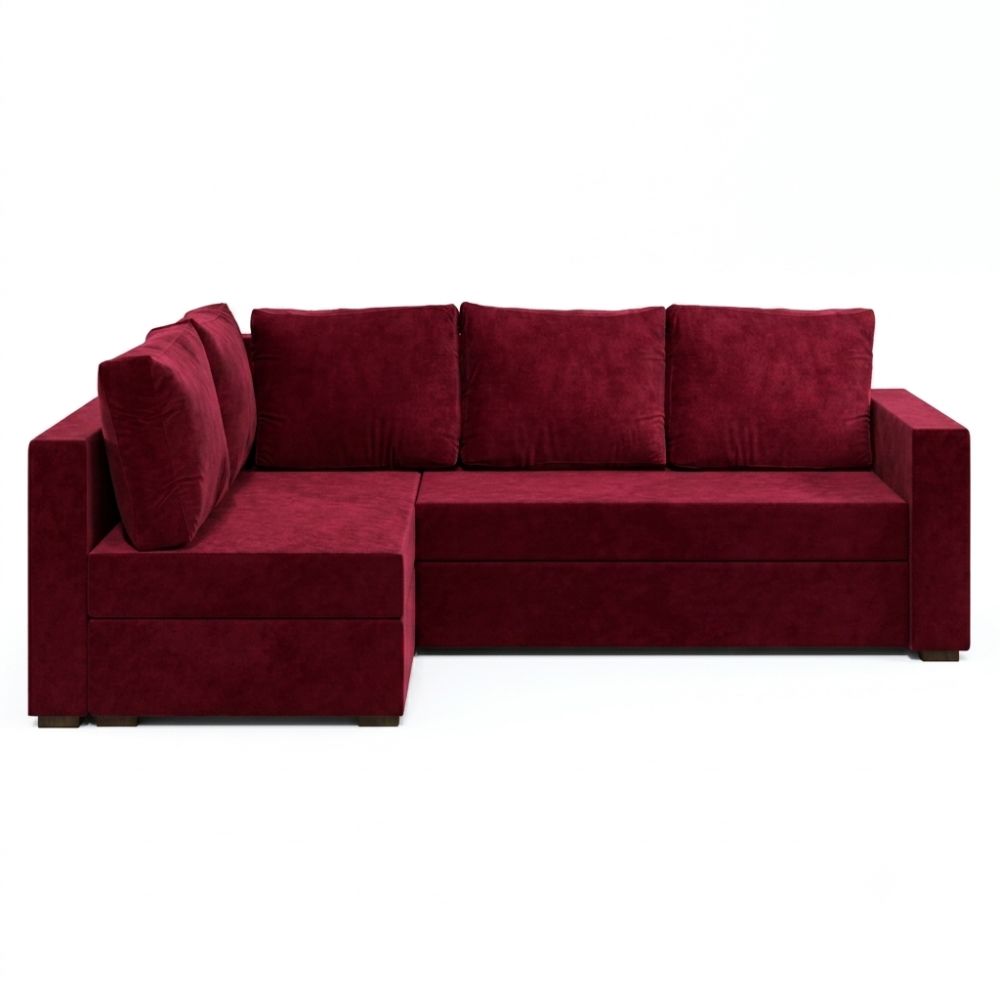 Кутовий ортопедичний диван Мекко Lincoln 2400*1500 Pocket Spring Cocos II категорія Allure Premium Wine (MEK-161281)