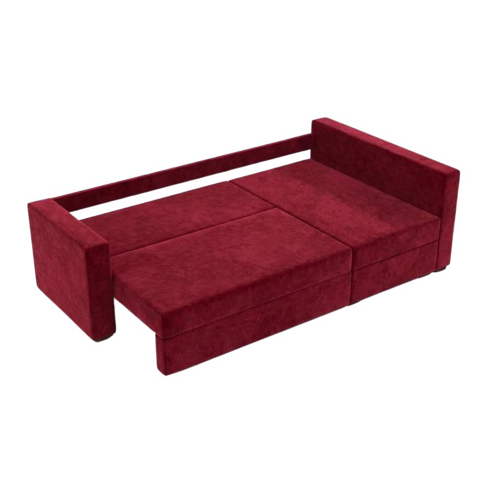 Кутовий ортопедичний диван Мекко Lincoln 2400*1500 Pocket Spring Cocos II категорія Allure Premium Wine (MEK-161281)