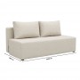 Диван прямий Mekko Mone 2000*980 Lux III категорія Austin 1 Ivory (MEK-161010)