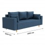 Ортопедический диван Мекко Oslo 2300*1000 Pocket Spring Cocos I категория Riviera 026 (MEK-161160)