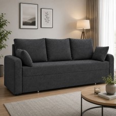 Диван розкладний ортопедичний Мекко Wilson 1950х1450 мм Bonel Standart Hard Plus IV категорія Bestseller Dark Grey (MEK-161221)