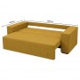 Ортопедичний диван Мекко Bono 2600*960 Pocket Spring Cocos III категорія Austin 11 Curcuma (MEK-161412)