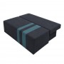 Ортопедичний диван Мекко Cool 1900*860 мм Bonel Standart Hard Plus II категорія тканини Allure Premium Graphite/Aqua(MEK-161292)