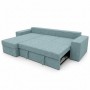 Угловой ортопедический диван Мекко Epoh 3000×1800 Bonel Standart Hard Plus IV категория Bestseller Pale Aqua (MEK-161602)