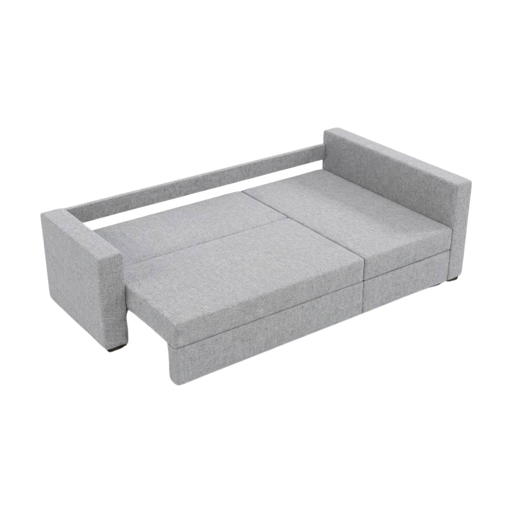 Кутовий ортопедичний диван Мекко Lincoln 2400*1500 Pocket Spring Cocos III категорія Austin 18 Grey (MEK-161282)