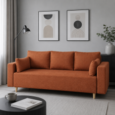 Ортопедичний диван Мекко Oslo 2300*1000 Pocket Spring Cocos III категорія Austin 9 Rust (MEK-161162)