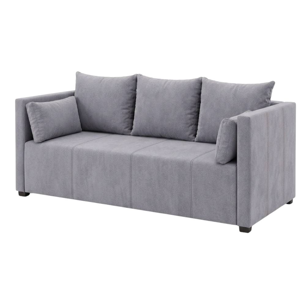 Диван прямой Мекко Monaco 2170х930 Pocket Spring Cocos II категория Allure Premium Light Grey (MEK-161723)