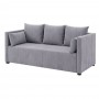 Диван прямой Мекко Monaco 2170х930 Pocket Spring Cocos II категория Allure Premium Light Grey (MEK-161723)