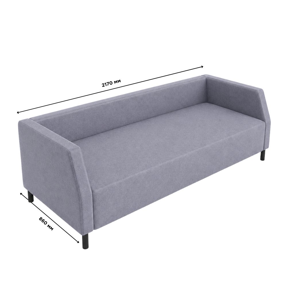Диван Мекко Best 2170х860 Ergo II категорія Allure Premium Cool Grey (MEK-161213)