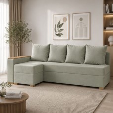 Кутовий ортопедичний диван Мекко Cube 2250х1430 Pocket Spring Cocos I категорія Riviera 002 (MEK-161543)