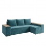 Кутовий ортопедичний диван Мекко Cube Comfort 2650x1600 Bonel Standart Hard Plus IІ категорія Allure Premium Aqua (MEK-161753)