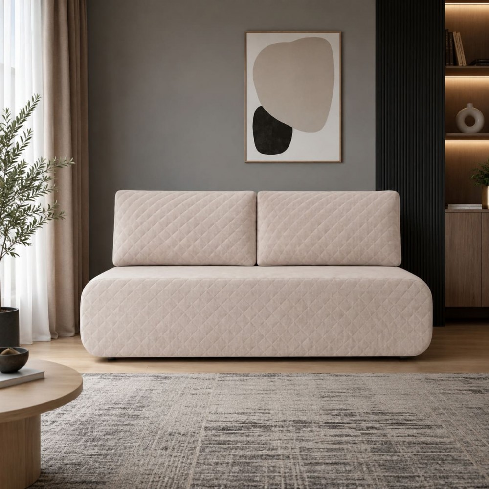 Ортопедичний диван Мекко Polo 2080*860 Gold II категорія Allure Premium Off White (MEK-161082)