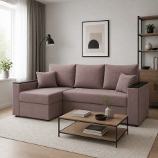 Кутовий ортопедичний диван Мекко Senator 2500x1500 Pocket Spring Cocos II категорія Allure Premium Rose (MEK-161743)