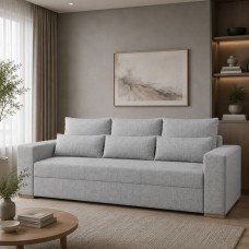 Ортопедичний диван Мекко Trend 2650×1150 Gold III категорія Austin 18 Grey (MEK-161673)