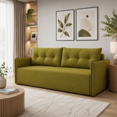 Ортопедичний диван Мекко Yes! 2050x860 Gold тканина Bagama 17 (MEK-161122)