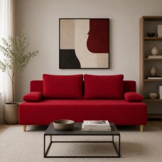 Диван розкладний Mekko Sidney 1900*800 Ergo II категорія Allure Premium Wine (MEK-161554)