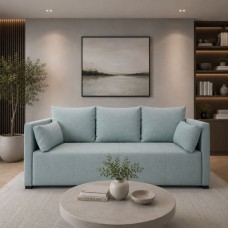 Диван прямий Мекко Monaco 2170х930 Pocket Spring Cocos III категорія Austin 16 Aqua (MEK-161724)