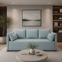 Диван прямий Мекко Monaco 2170х930 Pocket Spring Cocos III категорія Austin 16 Aqua (MEK-161724)