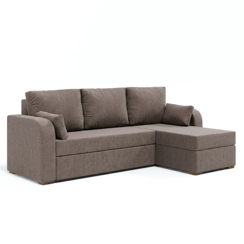 Угловой диван ортопедический Мекко Wilson 1950*1450 Pocket Spring Cocos III категория Austin 3 Antelope (MEK-161524)
