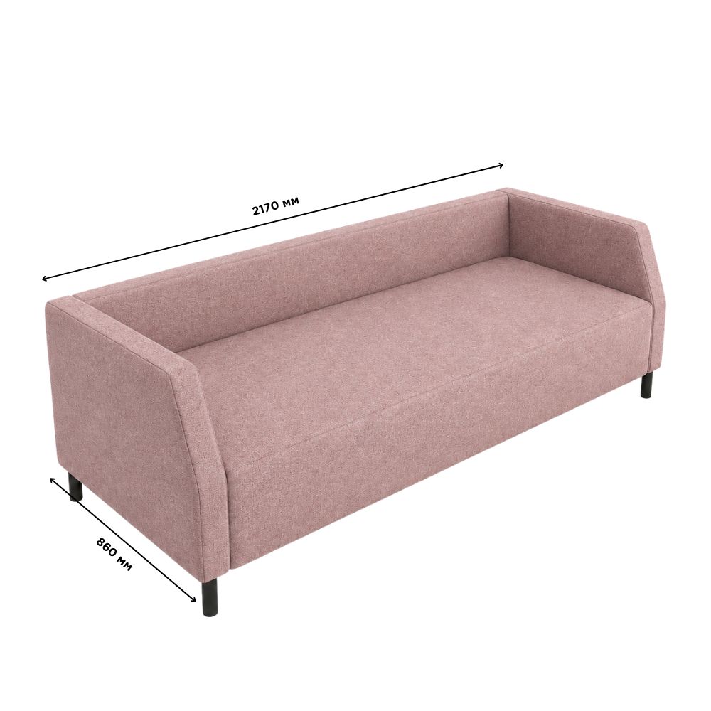 Диван Мекко Best 2170х860 Ergo III Austin 6 Flamingo (MEK-161214)