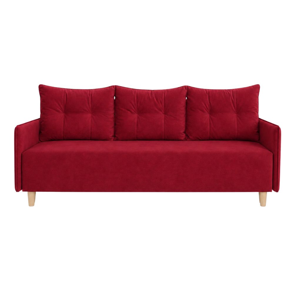 Ортопедичний диван Мекко Scandi 2060×950 Lux II категорія Allure Premium Wine (MEK-161564)