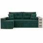 Кутовий ортопедичний диван Мекко Cube Shuttle NOVO 2650*1650 Gold IV категорія Bestseller Emerald (MEK-161485)