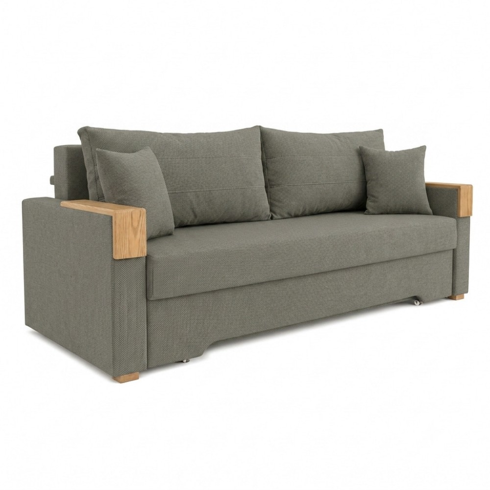 Ортопедический раскладной диван Мекко Reston 2250×960 Gold ткань Bagama 31 (MEK-161185)