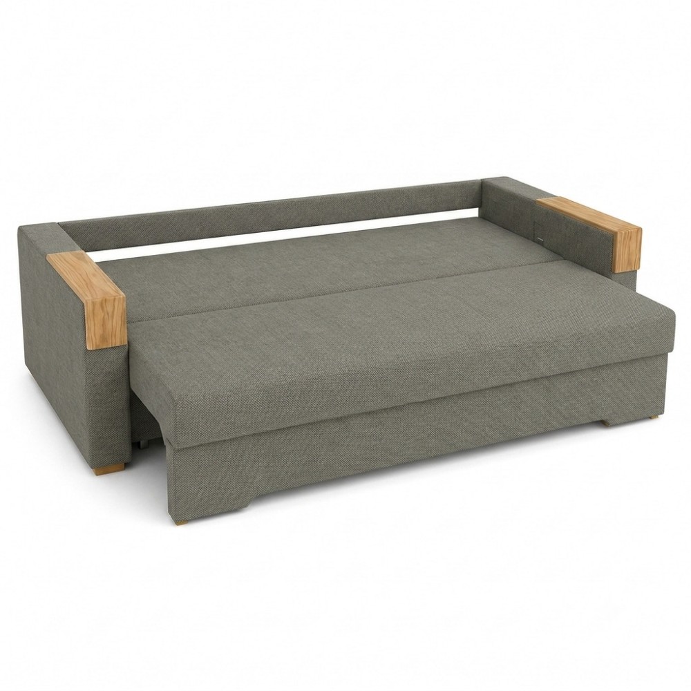 Ортопедический раскладной диван Мекко Reston 2250×960 Gold ткань Bagama 31 (MEK-161185)